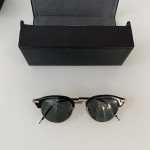Thom Browne Black & Gold Clubmasters (TB-706-A Worn Once!)